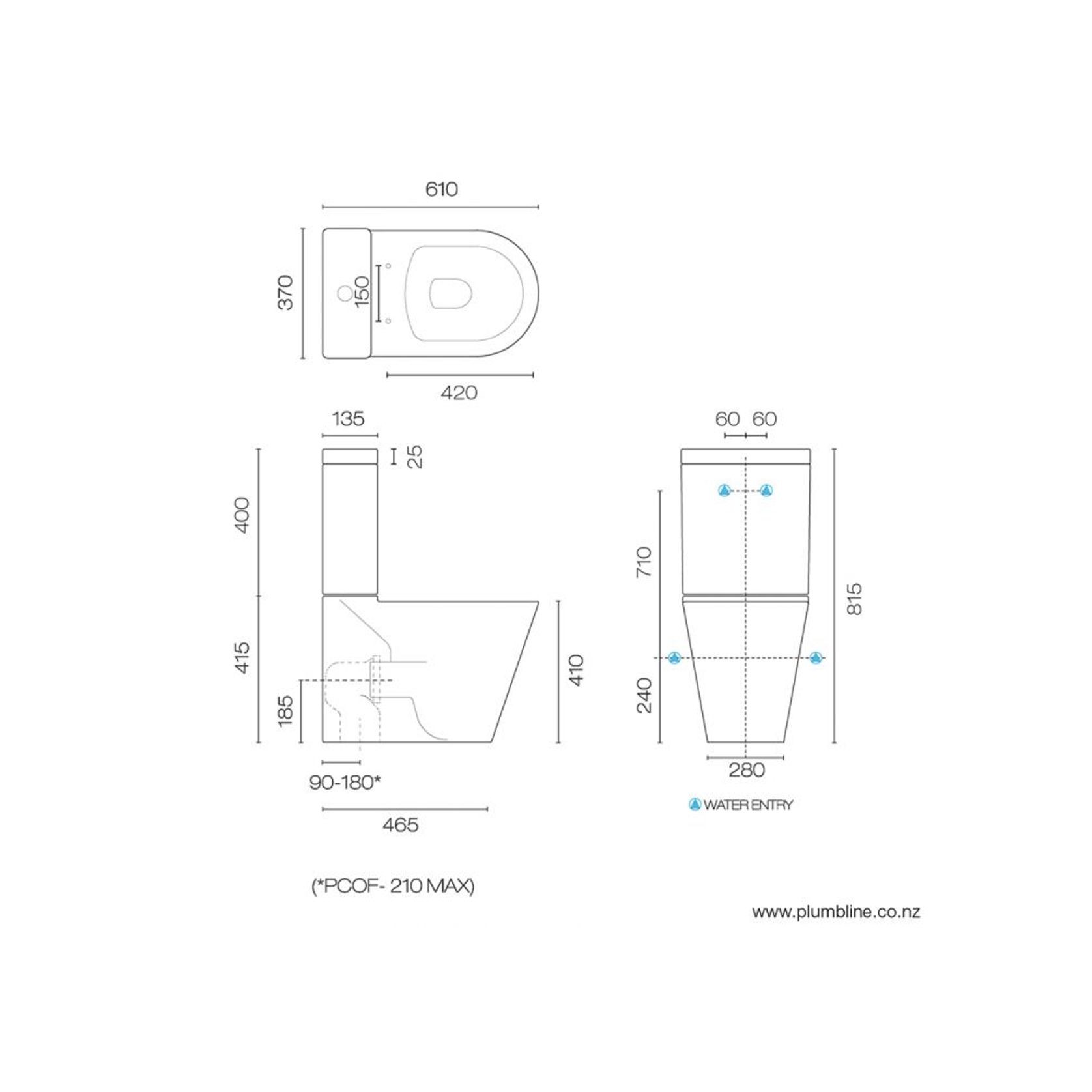 Evo Back To Wall Toilet Suite Standard Seat gallery detail image