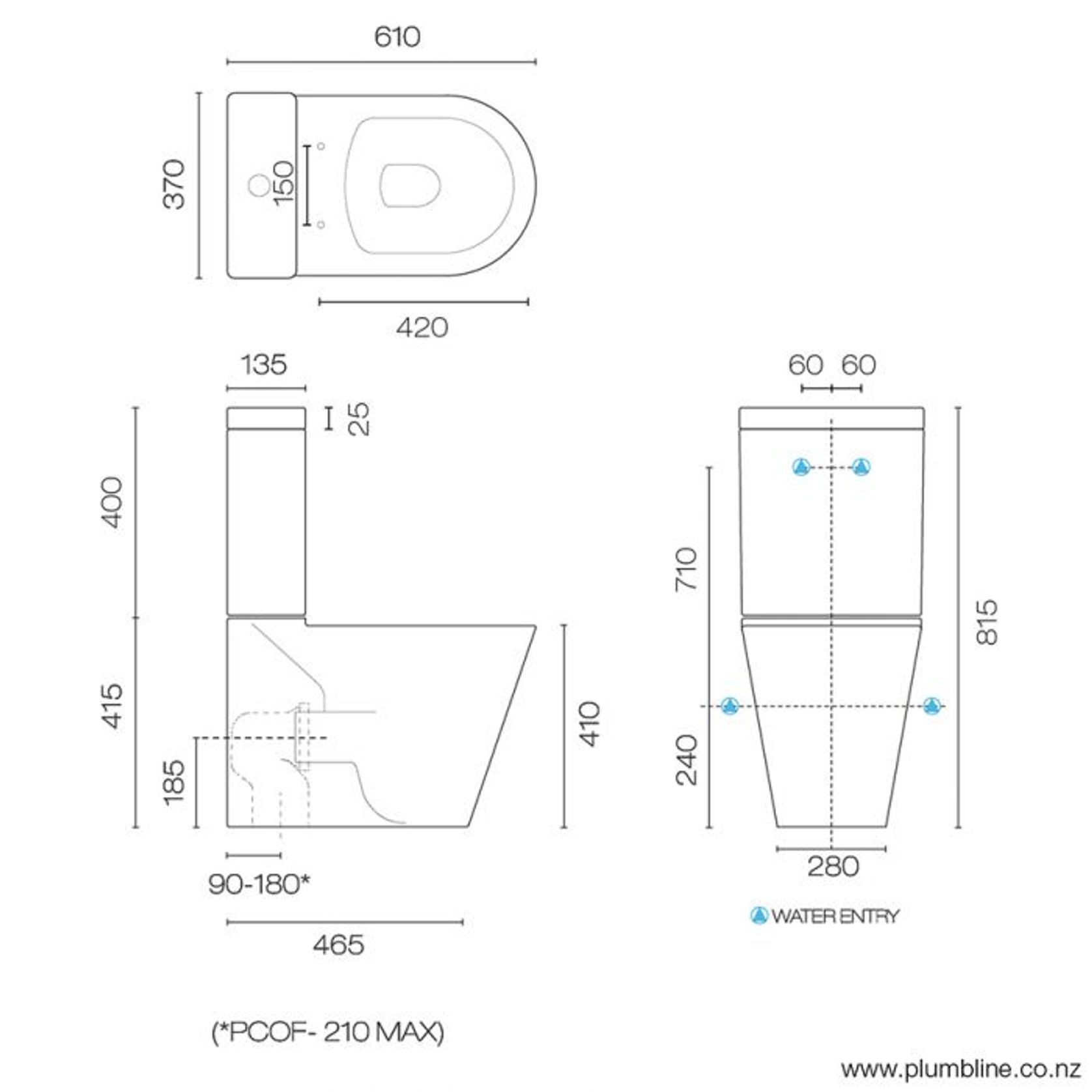 Evo Back To Wall Toilet Suite Slim Seat gallery detail image