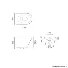 Evo Wall Hung Toilet with Bidet Seat gallery detail image