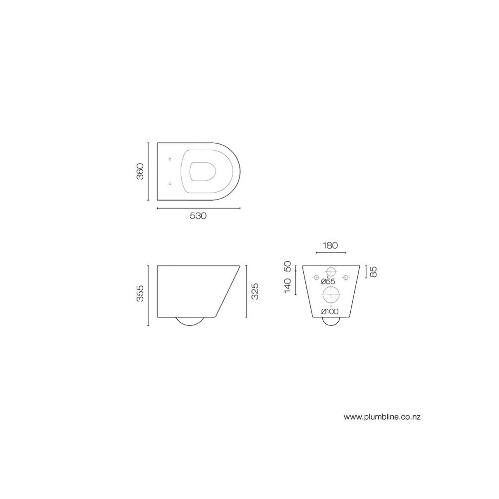 Evo Wall Hung Toilet with Bidet Seat gallery detail image