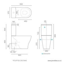 Reflex Rimless Back To Wall Toilet with Bidet Seat gallery detail image