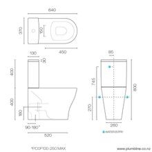 Reflex Rimless Back To Wall Toilet with Bidet Seat gallery detail image