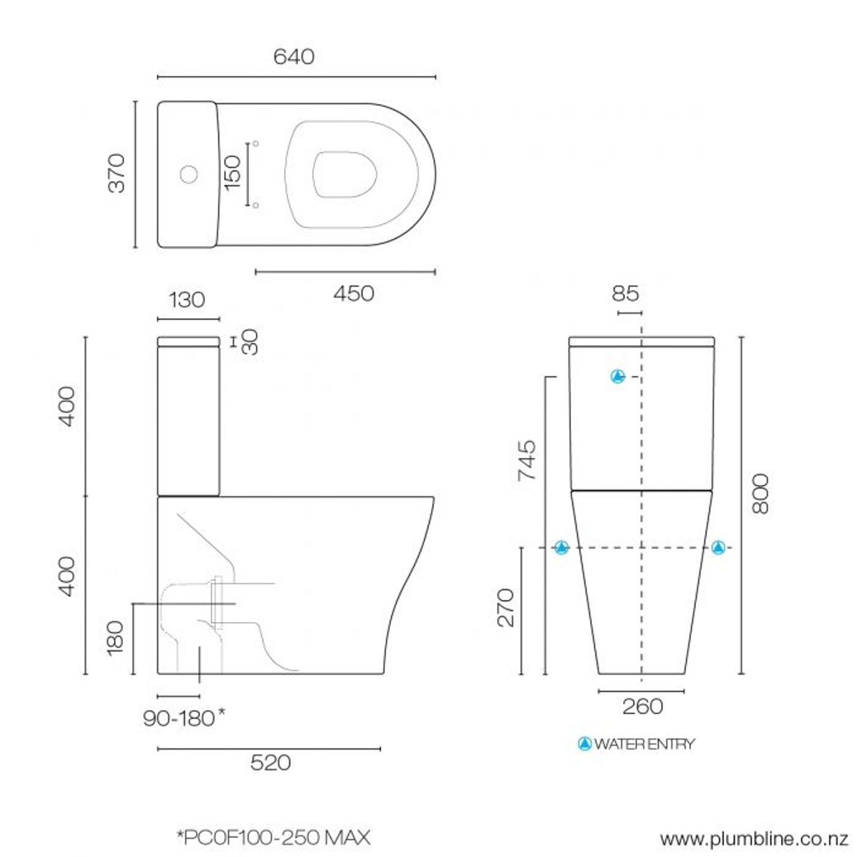 Reflex Rimless Back To Wall Toilet Suite gallery detail image