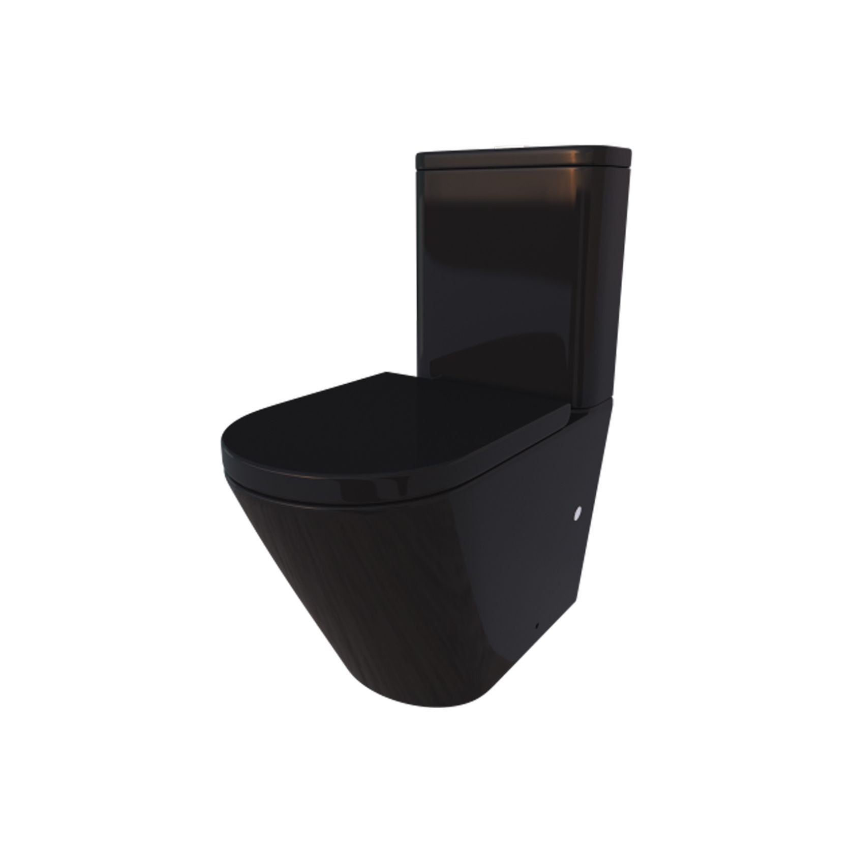 Snubby Gloss Black Toilet Suite gallery detail image