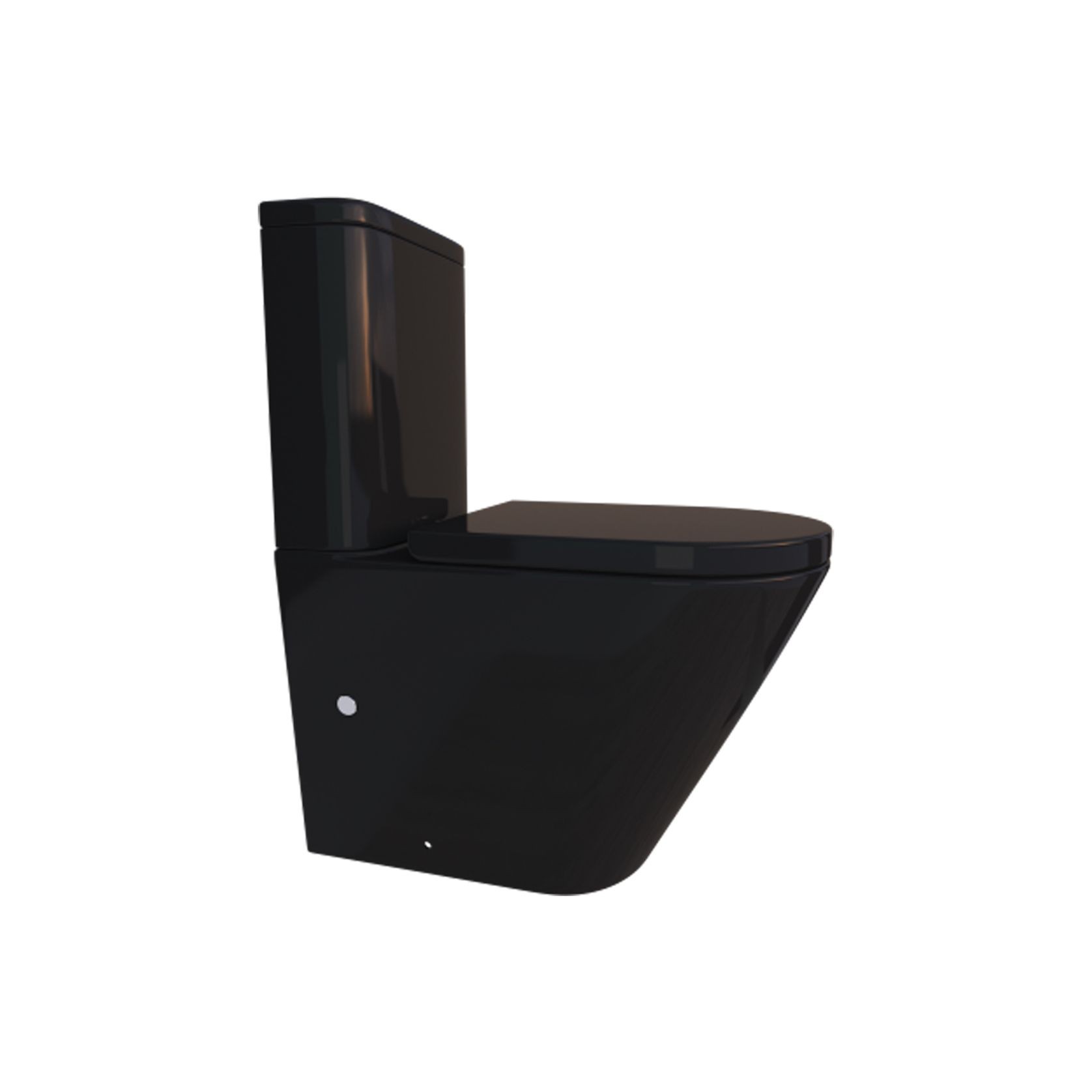 Snubby Gloss Black Toilet Suite gallery detail image