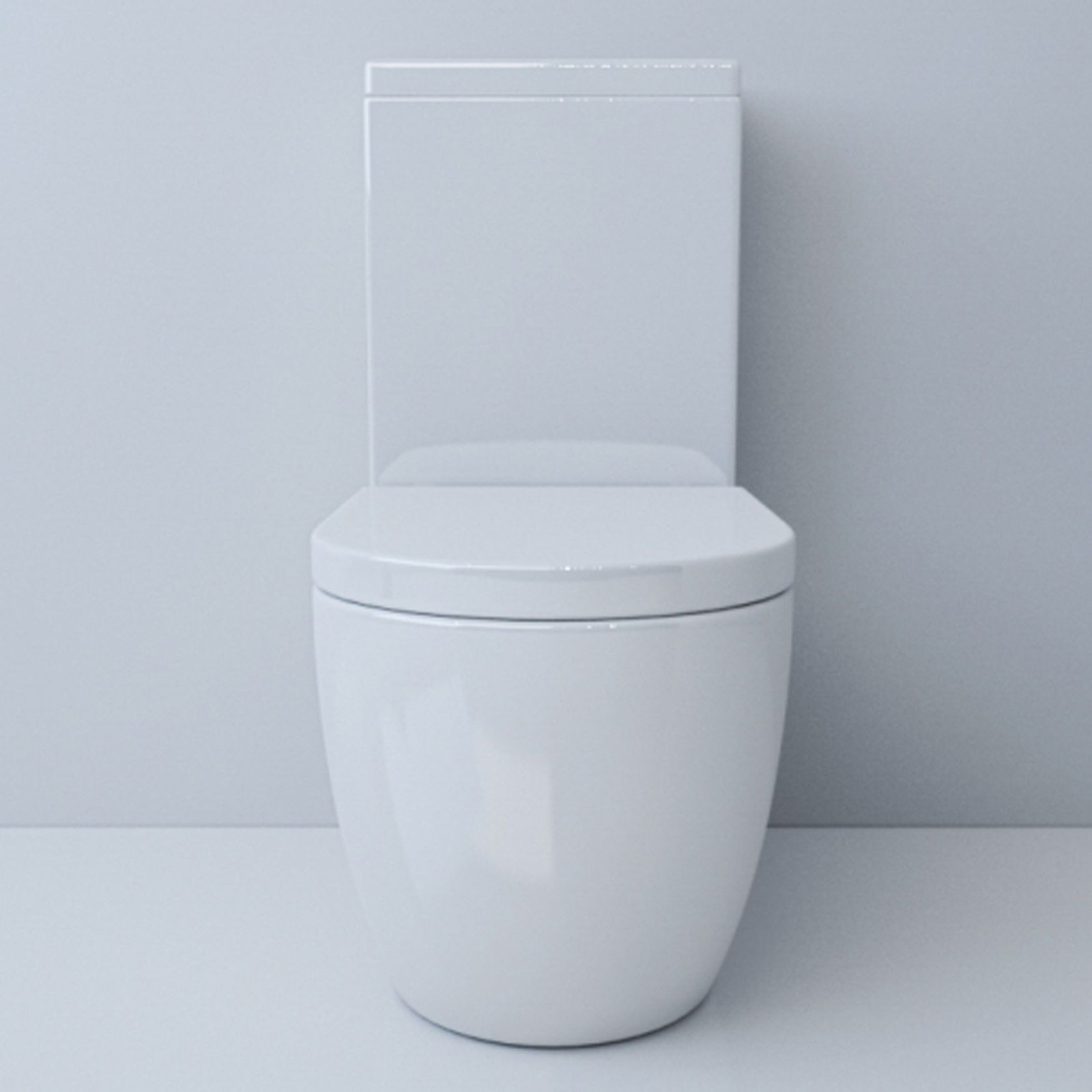 Hurricane Gloss White Toilet Suite gallery detail image