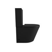 Vivo Toilet Suite Thick Seat Matte Black gallery detail image