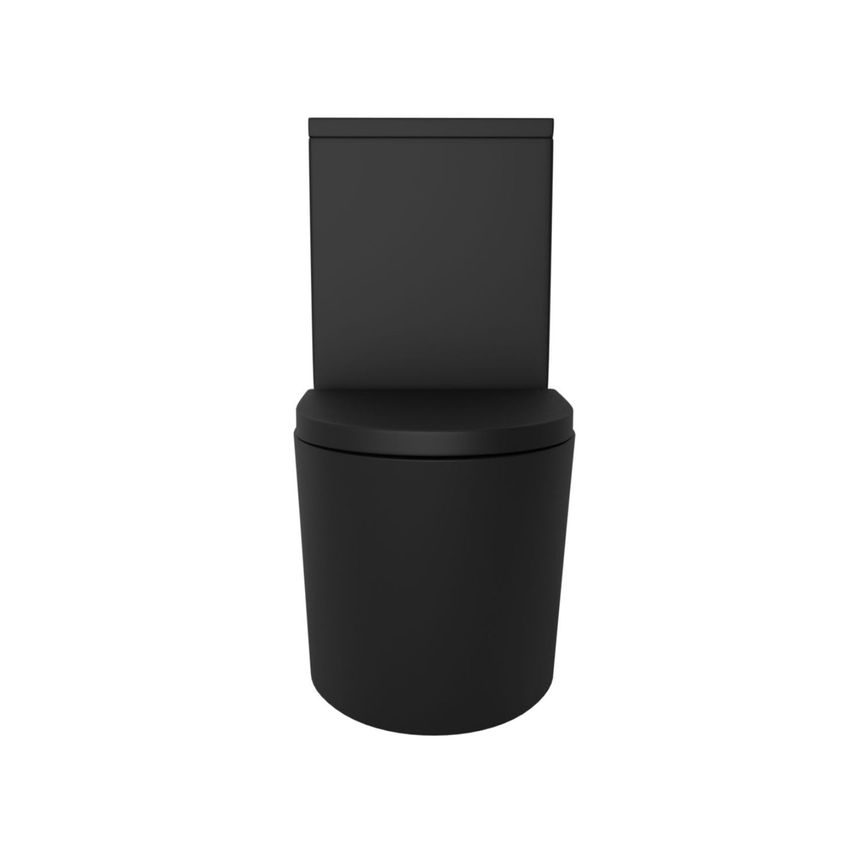 Vivo Toilet Suite Thick Seat Matte Black gallery detail image