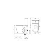 Urbane II Cleanflush® Wall Faced Close Coupled Toilet Suite Back Entry 746350W gallery detail image