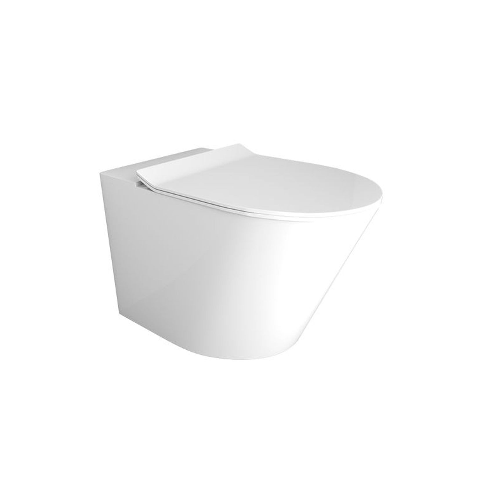 Vivo Floor Mounting Pan Slim Seat Rimless gallery detail image