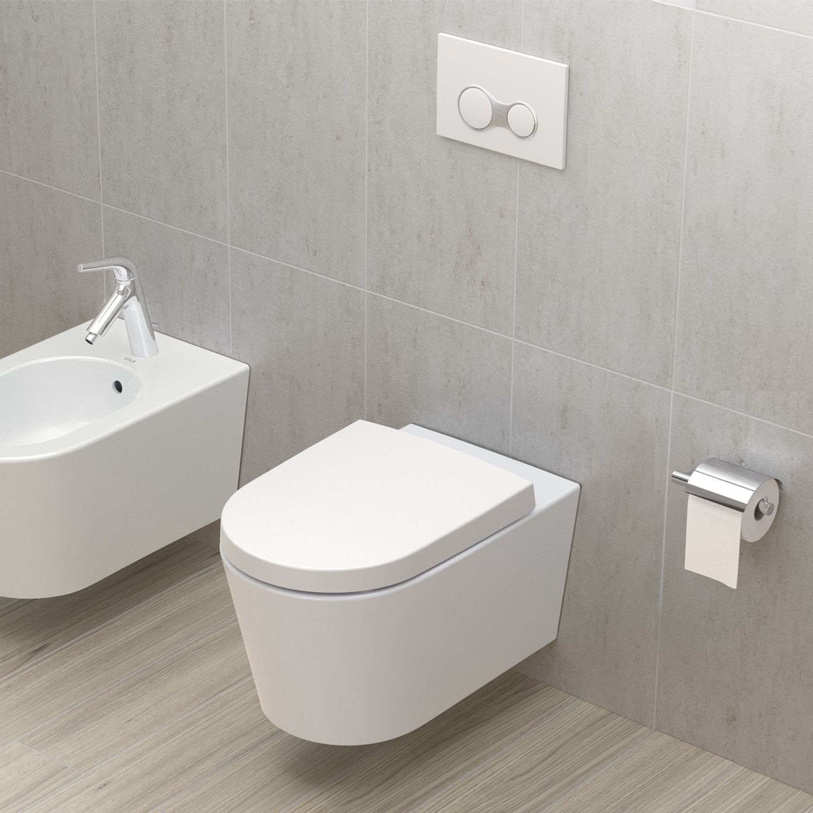 VitrA Wall Hung Pan 575mm 4.5L/3L Litre
 gallery detail image