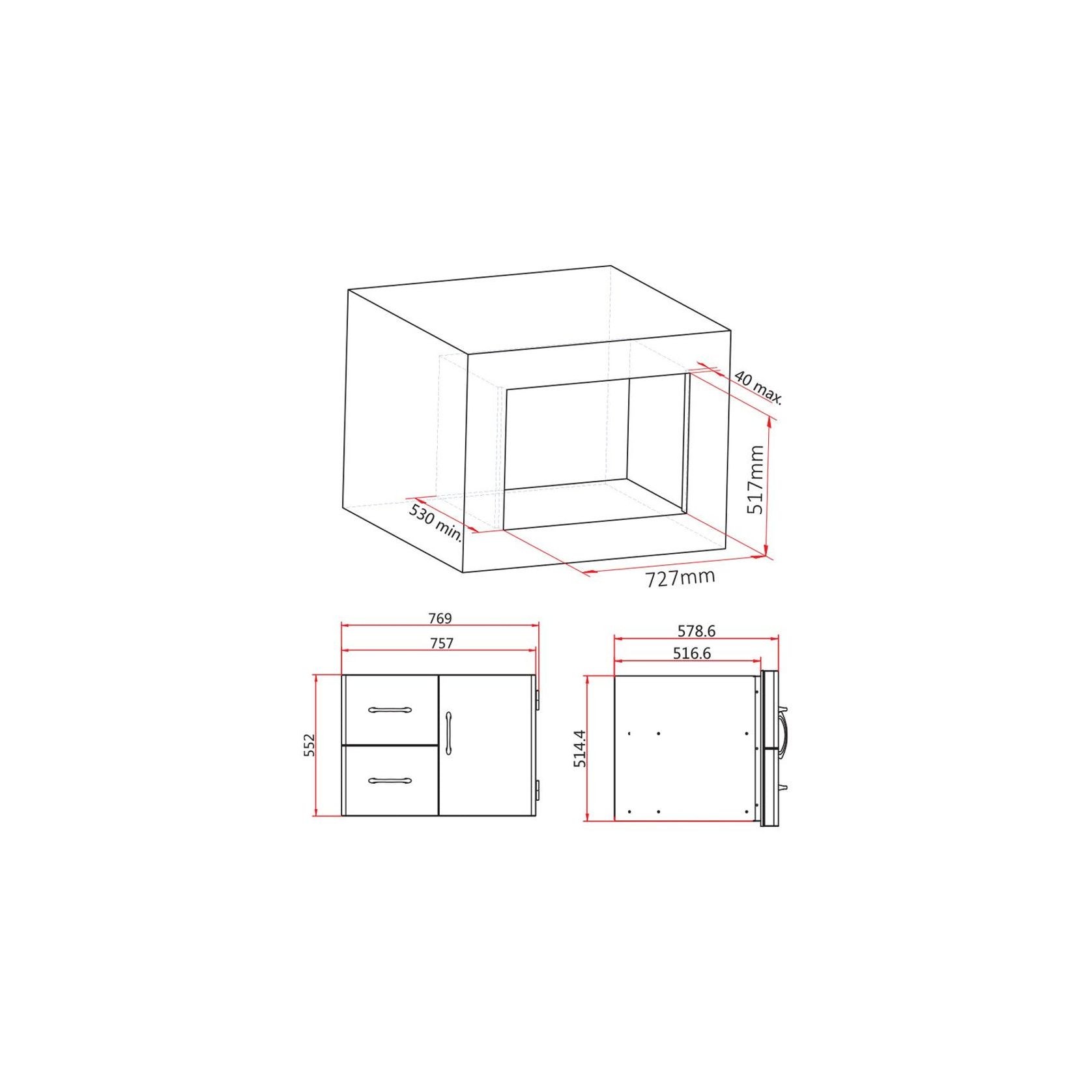 Grandfire Door and Drawer Combo Unit | For In-Build gallery detail image