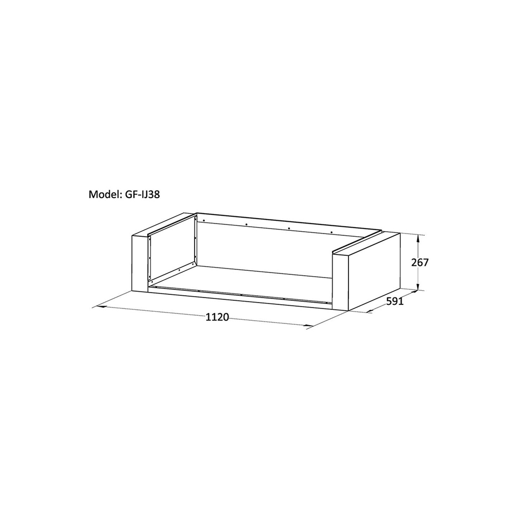 Grandfire Insulation Jacket for 38″ Inbuilt BBQ gallery detail image