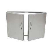 Grandfire Built In Additions - Stainless Steel Double Doors gallery detail image