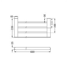 Bianca Towel Rack | Gun Metal gallery detail image