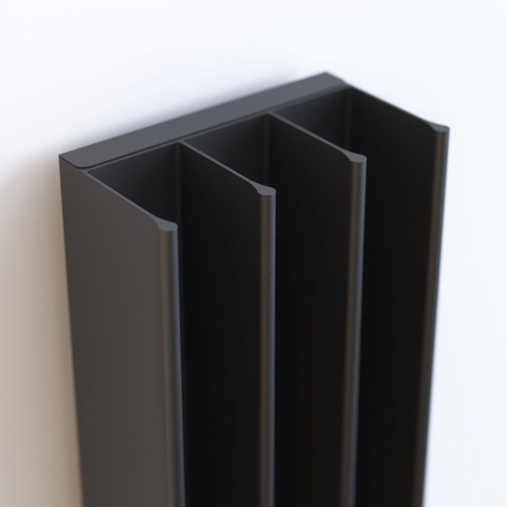 Gordon Heated Towel Rail | Black gallery detail image