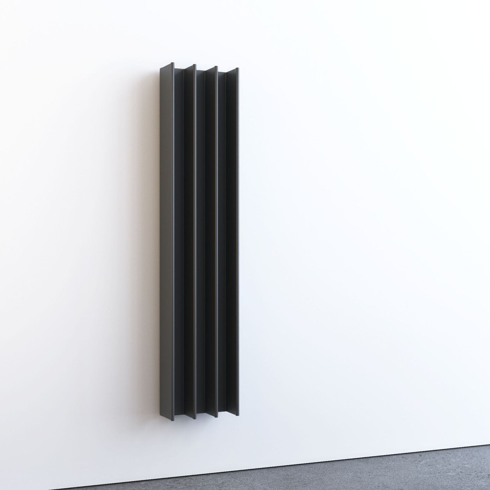 Gordon Heated Towel Rail | Dark Grey gallery detail image