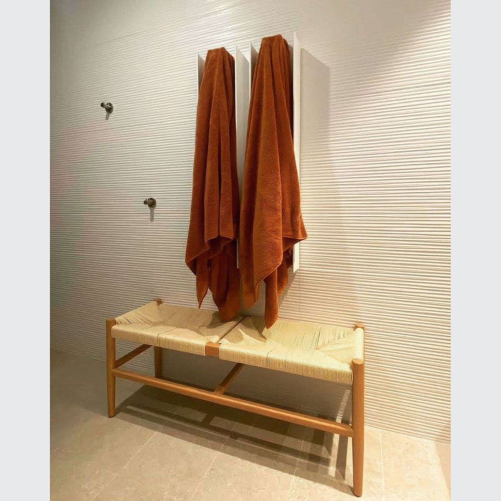 Gordon Heated Towel Rail | White gallery detail image