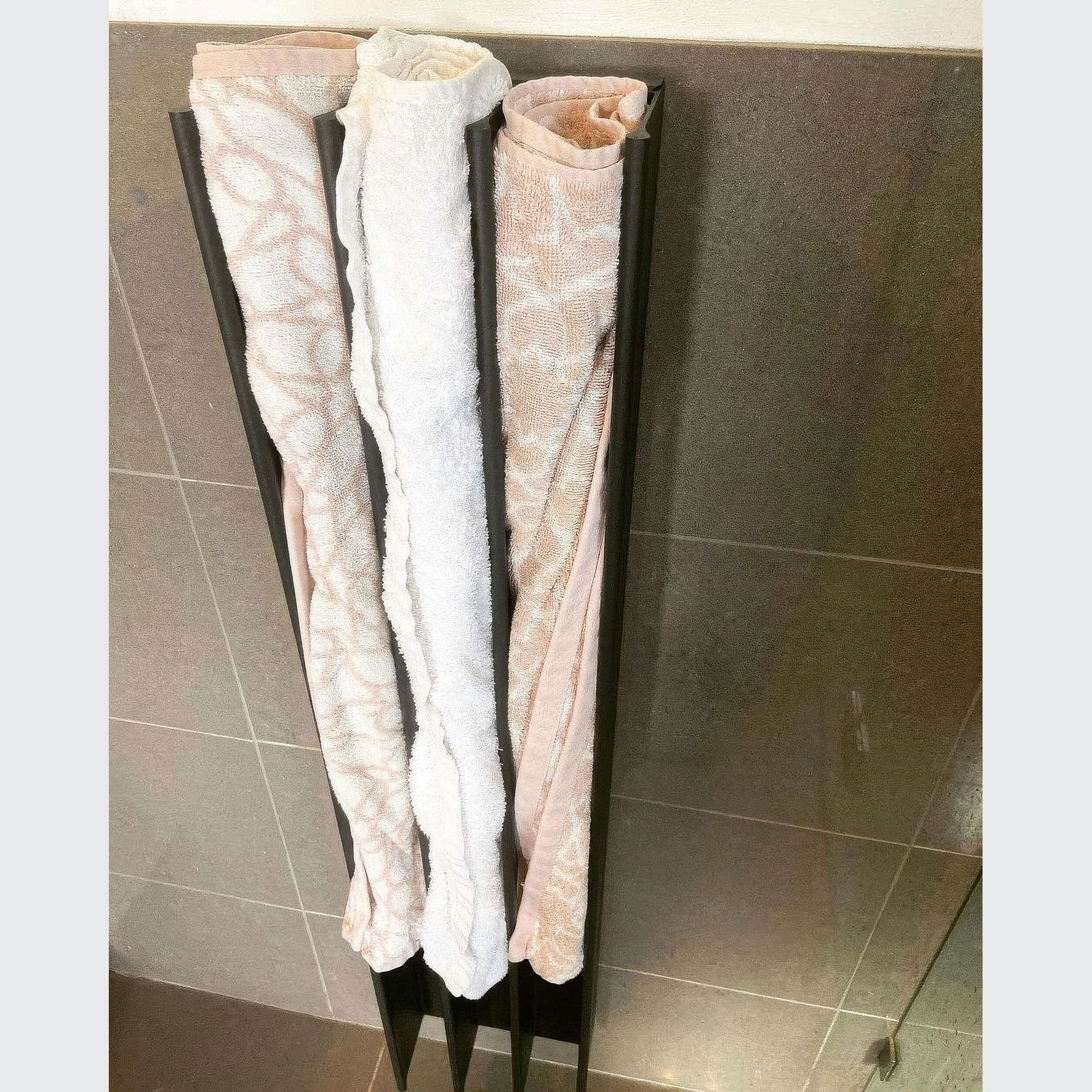 Gordon Heated Towel Rail | Dark Grey gallery detail image