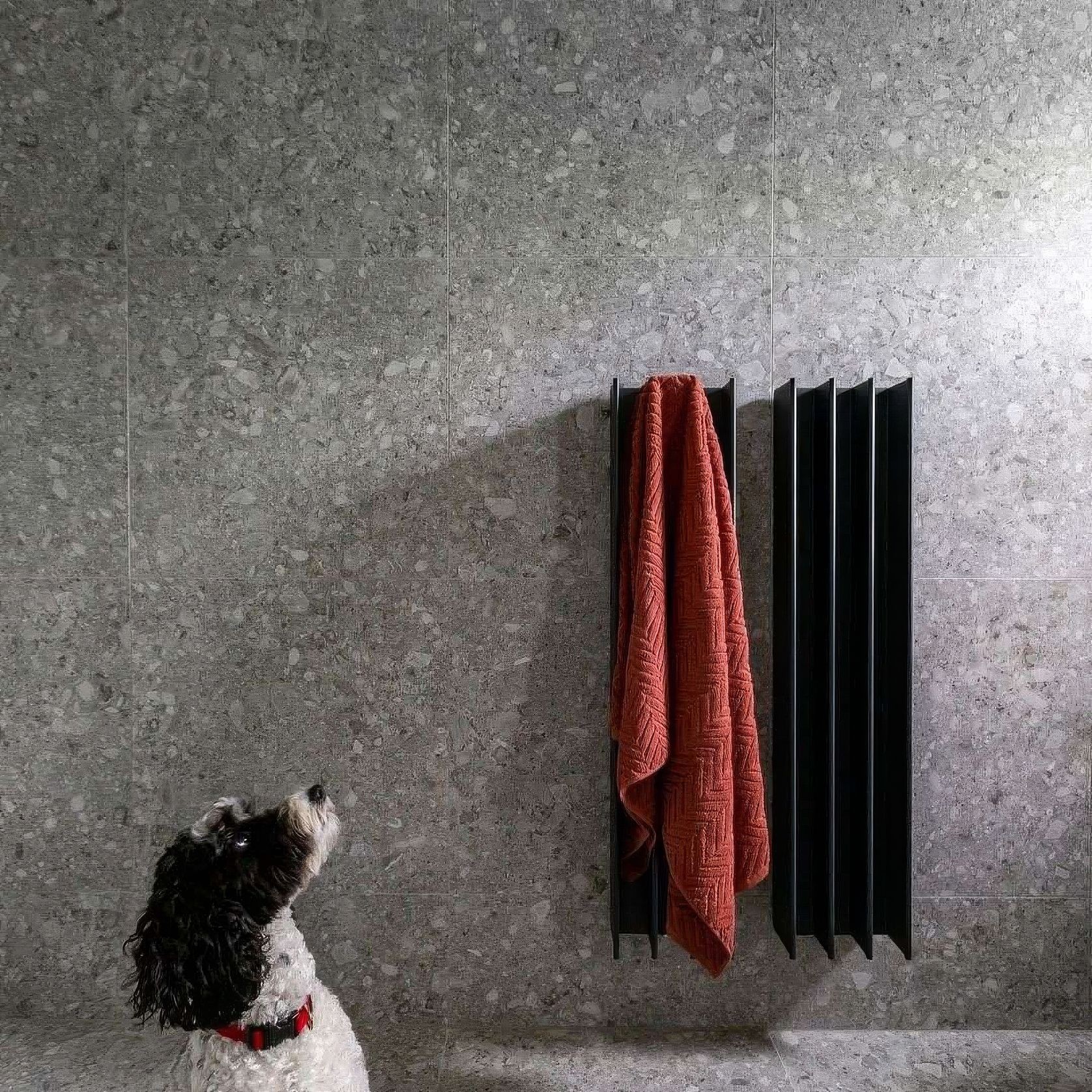 Gordon Heated Towel Rail | Black gallery detail image