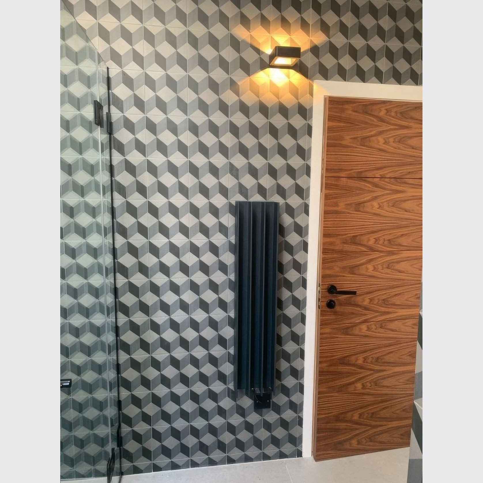 Gordon Heated Towel Rail | Dark Grey gallery detail image