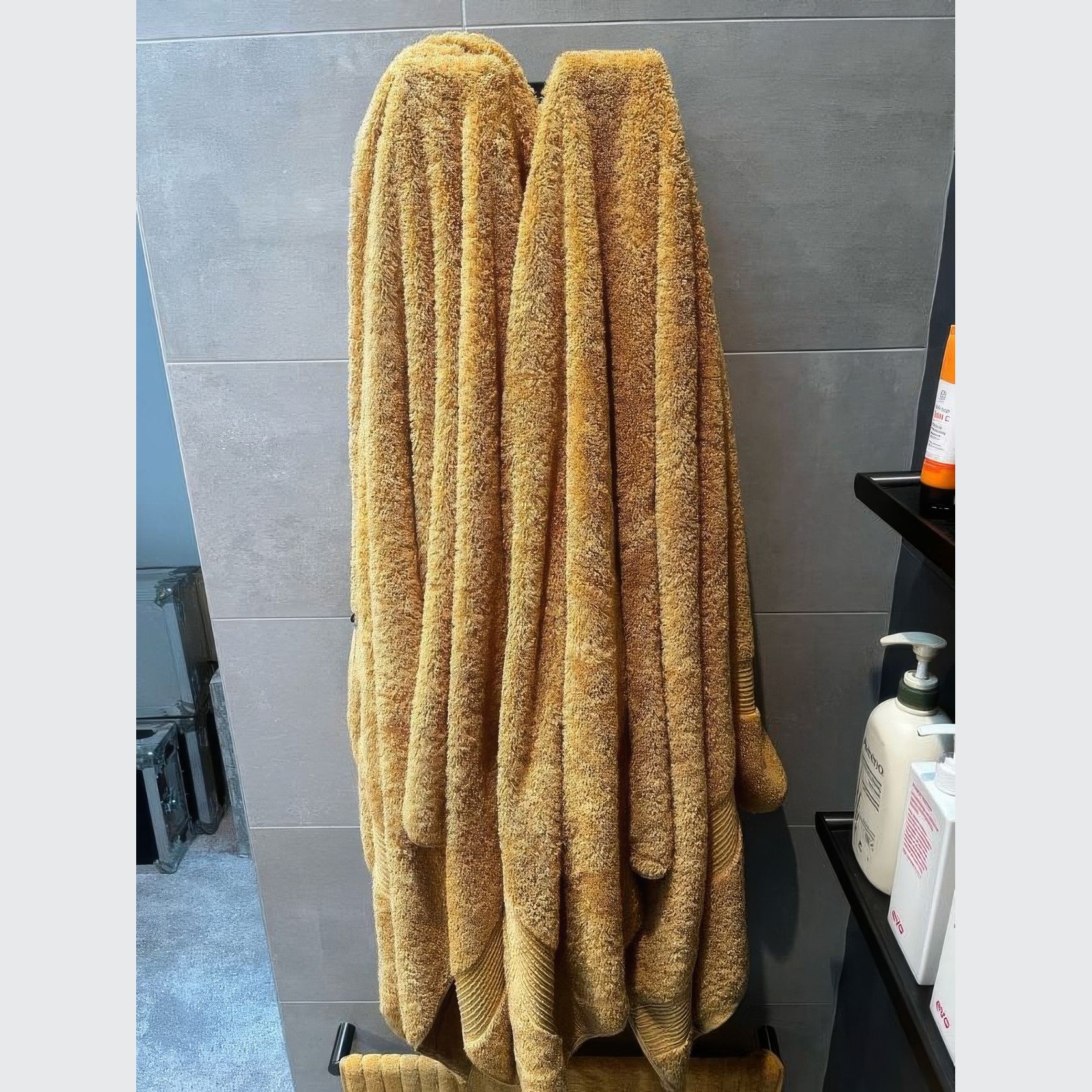 Gordon Heated Towel Rail | Dark Grey gallery detail image