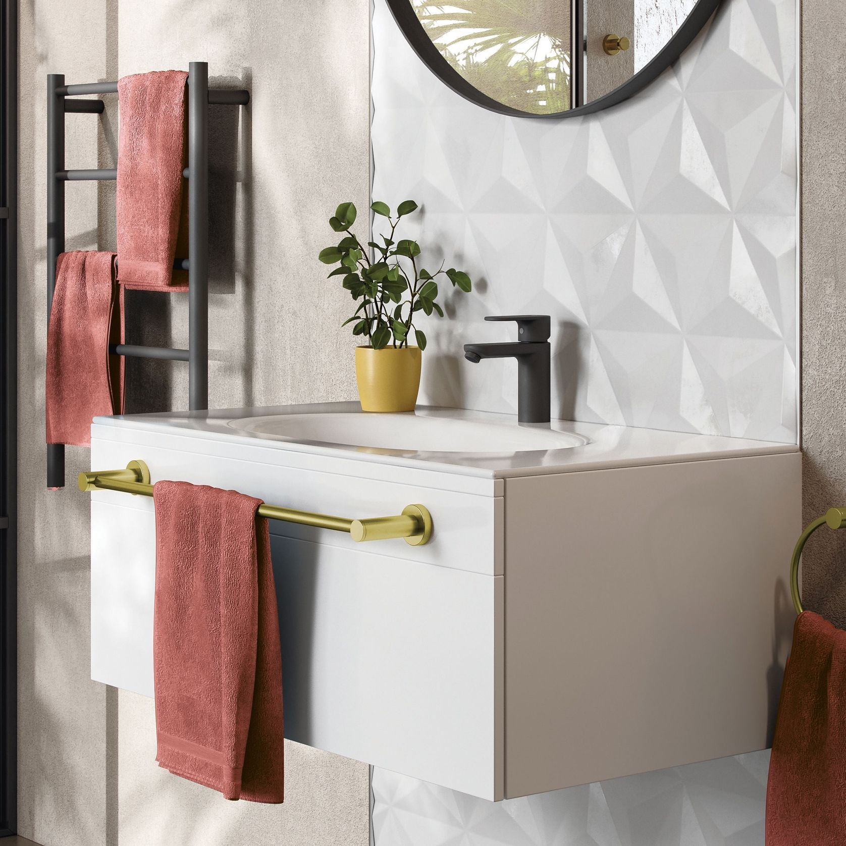 Single Towel Rail 430mm - 4600 Series Number 4670 gallery detail image