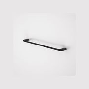 Contura II 620mm Single Towel Rail | Matte Black gallery detail image