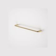 Contura II 620mm Single Towel Rail | Brushed Brass gallery detail image