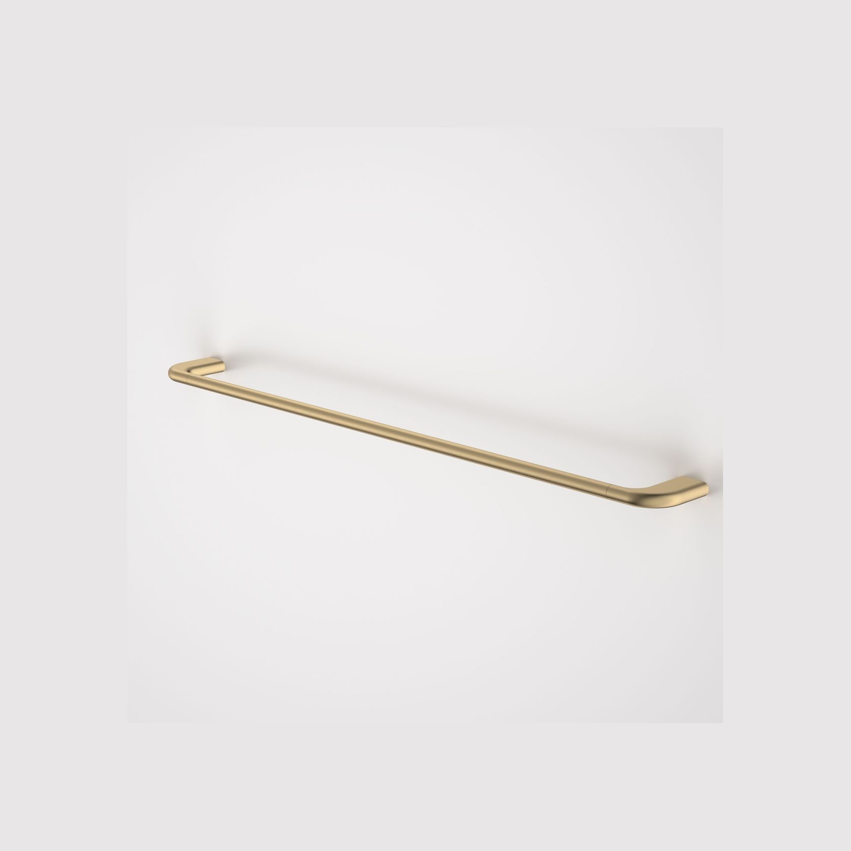 Contura II 820mm Single Towel Rail | Brushed Brass gallery detail image