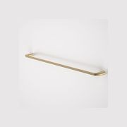 Contura II 820mm Single Towel Rail | Brushed Brass gallery detail image
