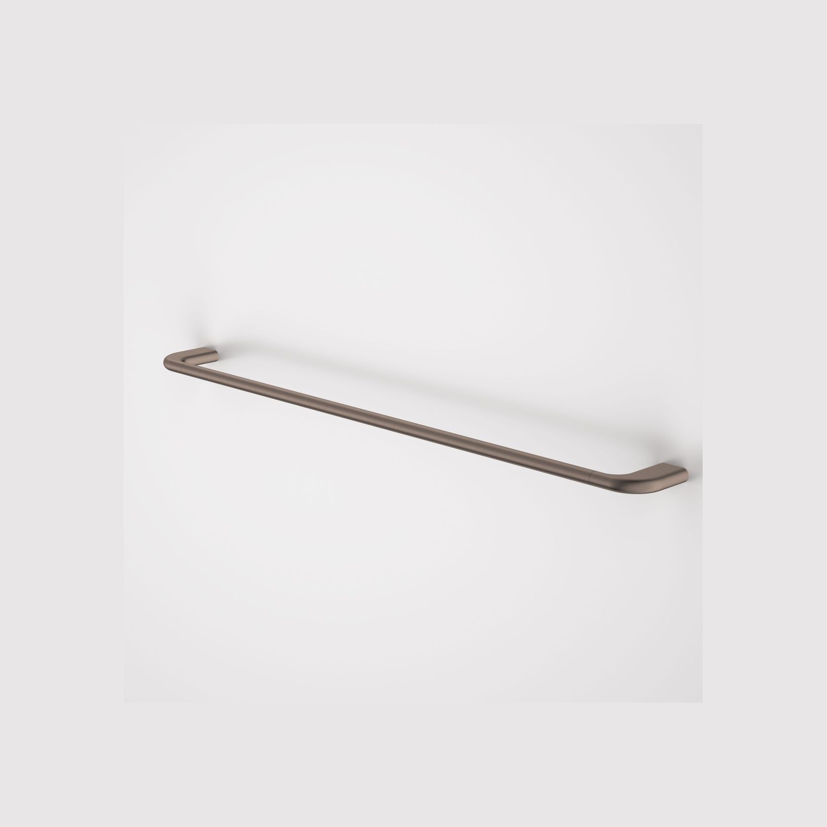 Contura II 820mm Single Towel Rail | Brushed Bronze gallery detail image