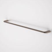Contura II 820mm Single Towel Rail | Brushed Bronze gallery detail image