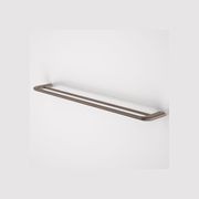 Contura II 820mm Double Towel Rail  | Brushed Bronze gallery detail image