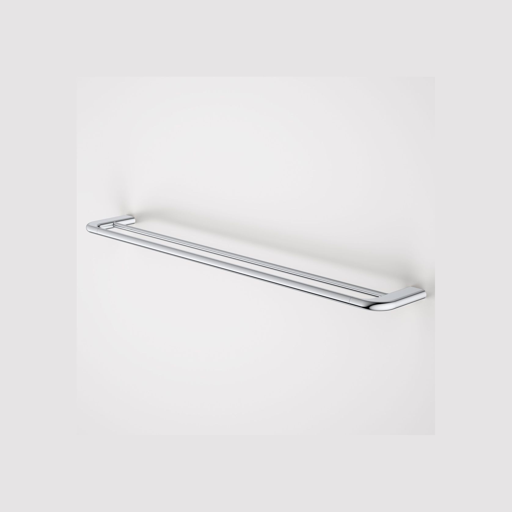 Contura II 820mm Double Towel Rail  | Chrome gallery detail image