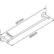 Lucid Pin Hand Towel Rail Light Brushed Brass gallery detail image