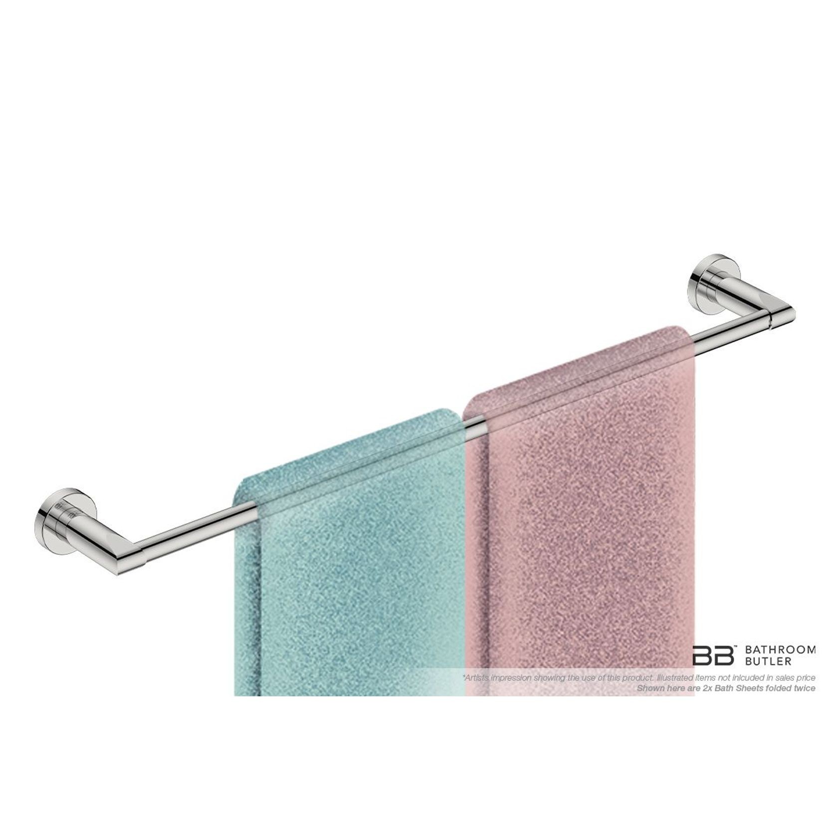 Single Towel Rail 650mm - 8200 Series Number 8272 gallery detail image
