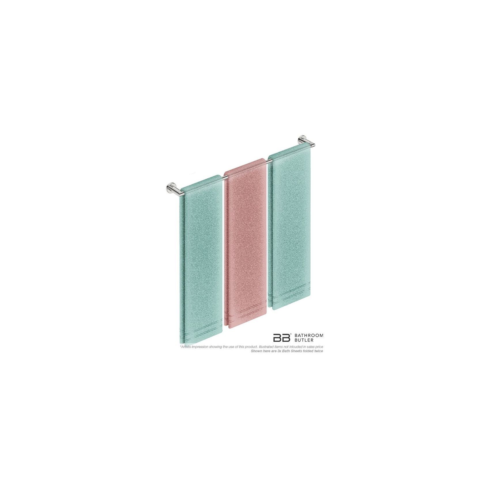 Single Towel Rail 800mm - 8200 Series Number 8275 gallery detail image