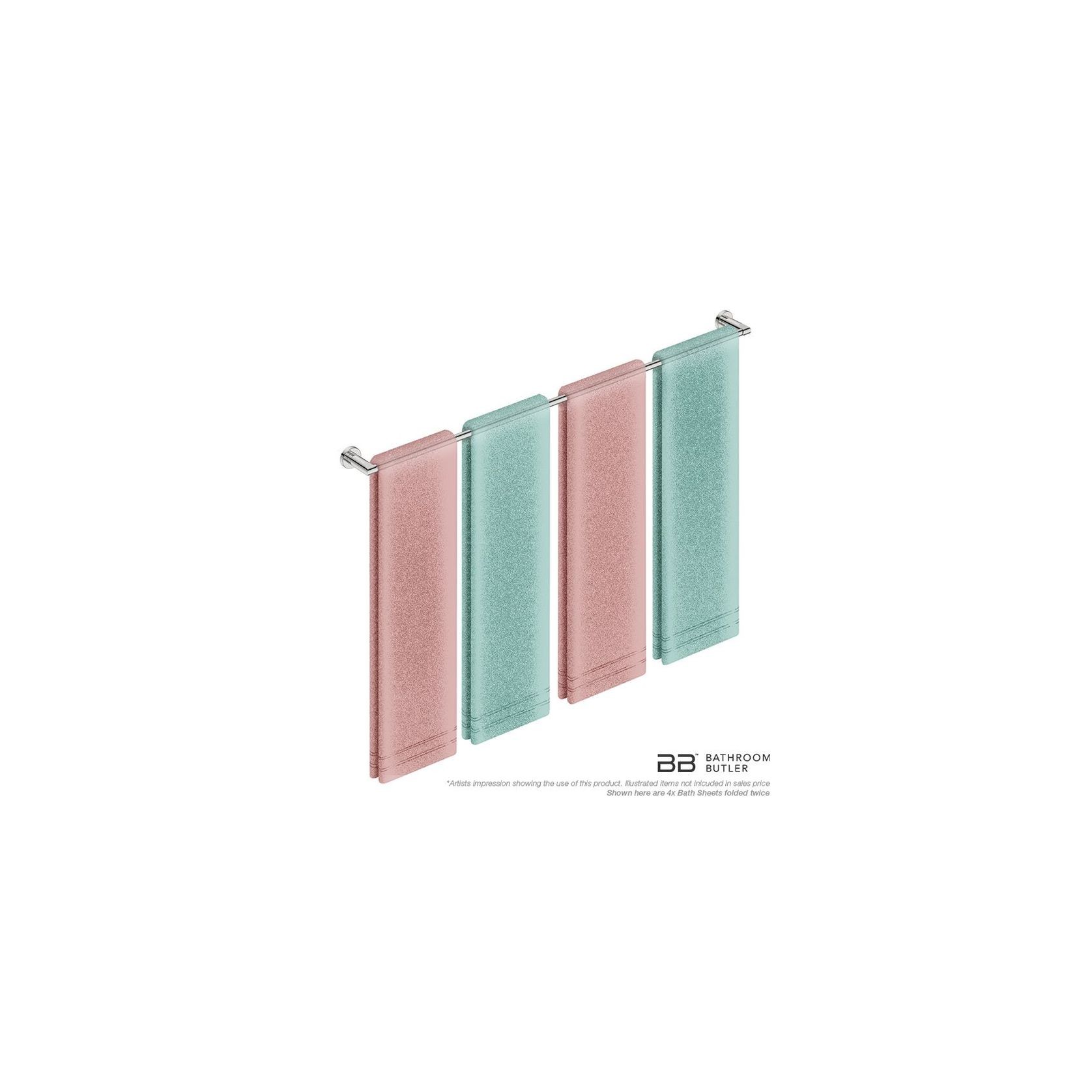 Single Towel Rail 1100mm - 8200 Series Number 8278 gallery detail image