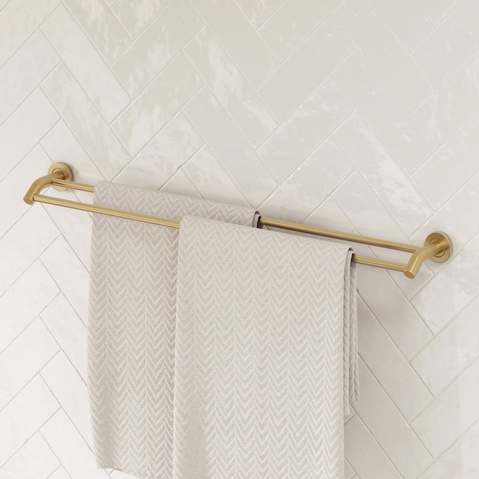Kaya Double Towel Rails gallery detail image