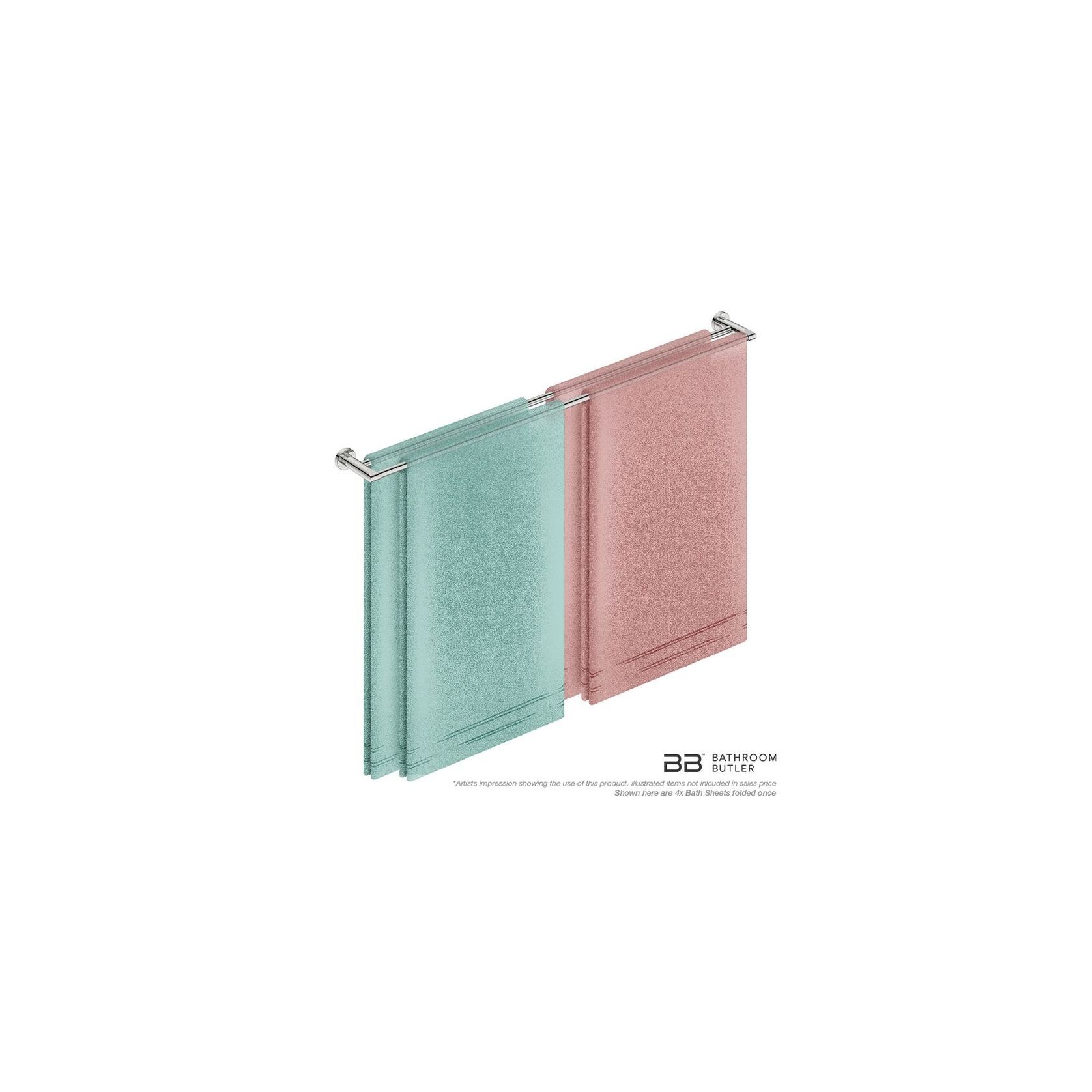 Double Towel Rail 1100mm - 8200 Series Number 8288 gallery detail image