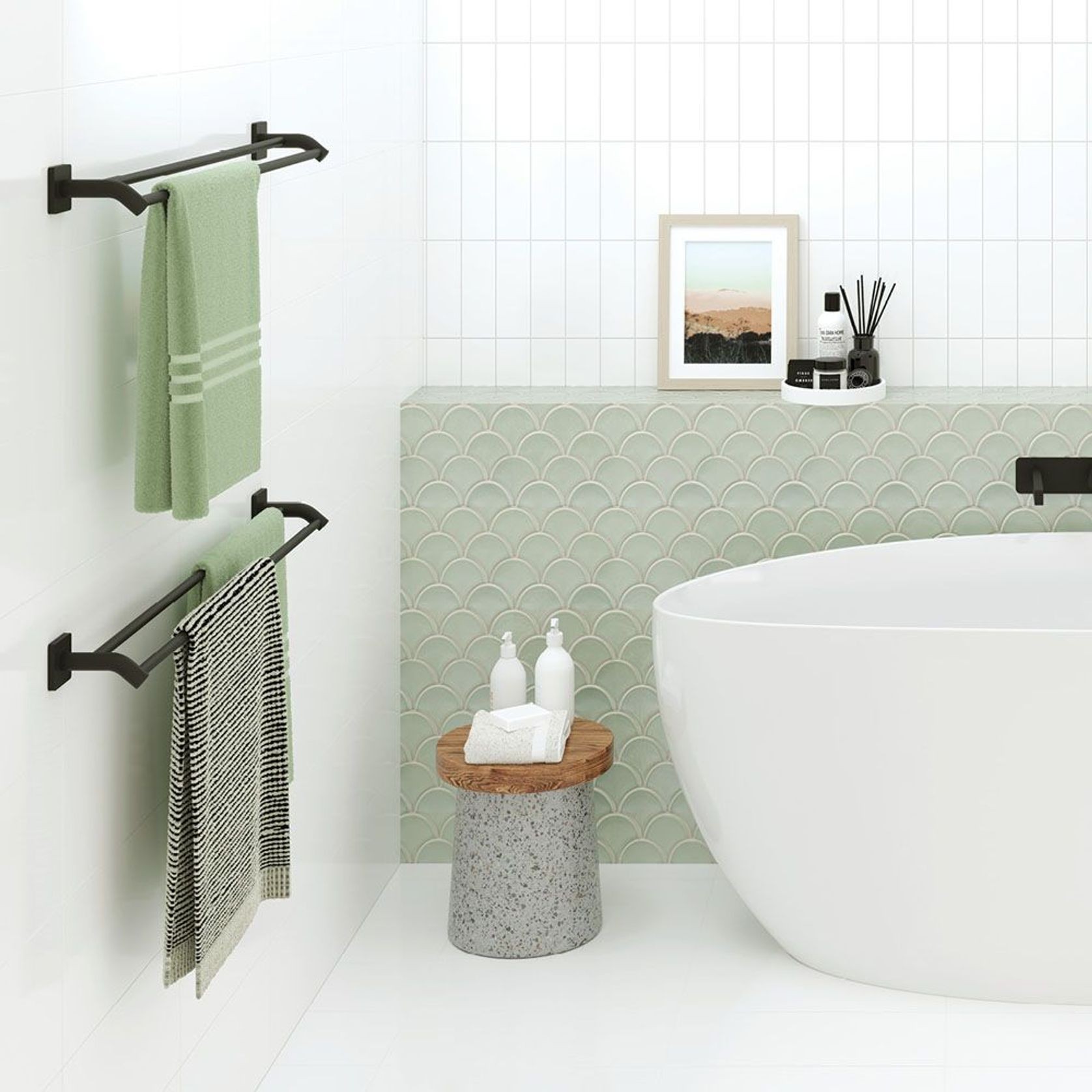 Sansa Double Towel Rails gallery detail image