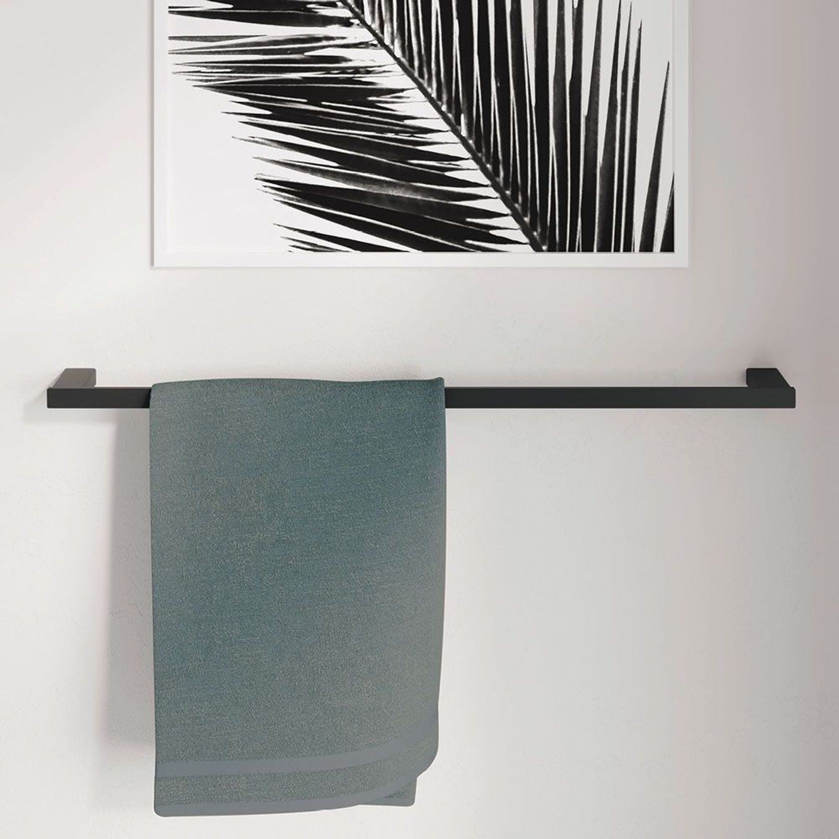 Tono 610mm Single Towel Rail gallery detail image