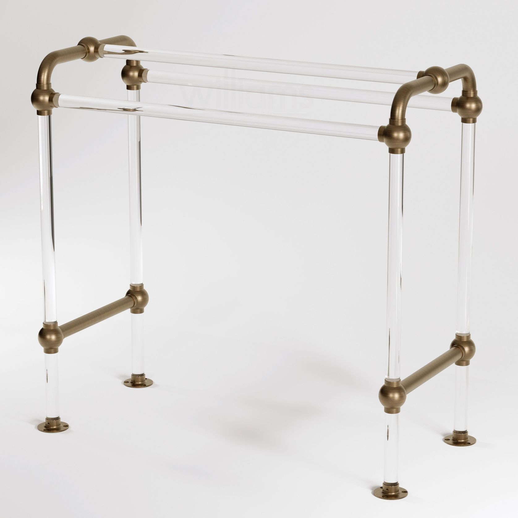 Lucite Towel Bar Deco End gallery detail image