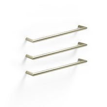 Zara 65 Heated Towel Rail Brushed Brass Organic gallery detail image