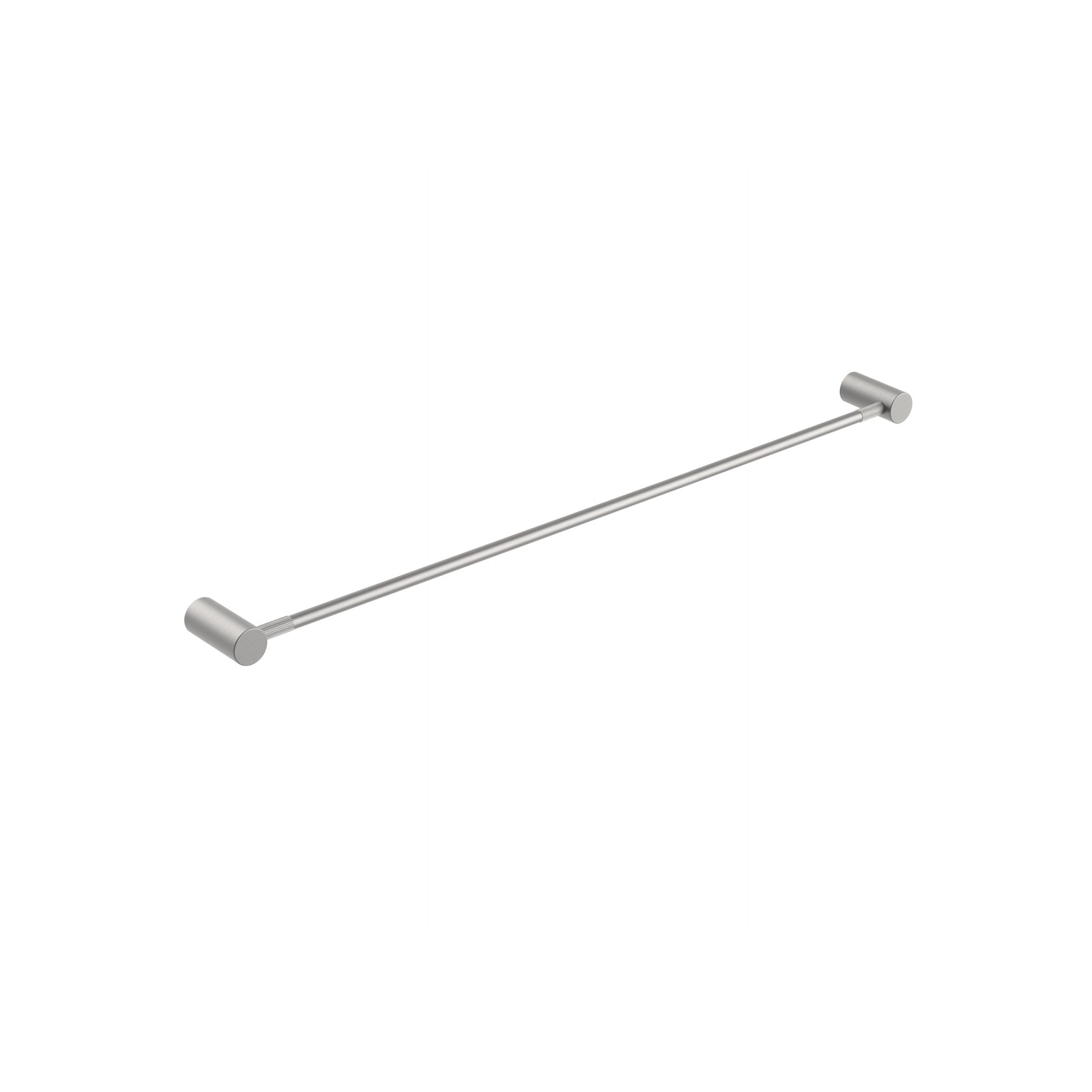 Caddence Single Towel Rail 800mm Brushed Nickel gallery detail image