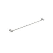 Caddence Single Towel Rail 800mm Brushed Nickel gallery detail image