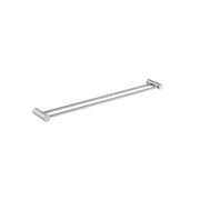 Caddence Double Towel Rail 800mm Brushed Nickel gallery detail image