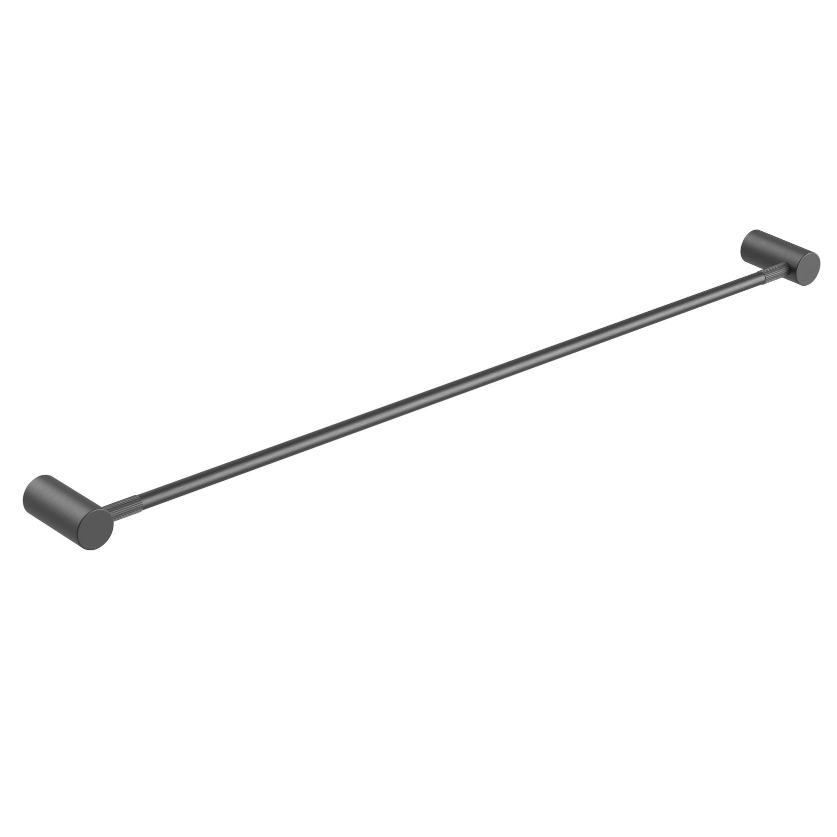 Caddence Single Towel Rail 800mm Gun Metal Grey gallery detail image