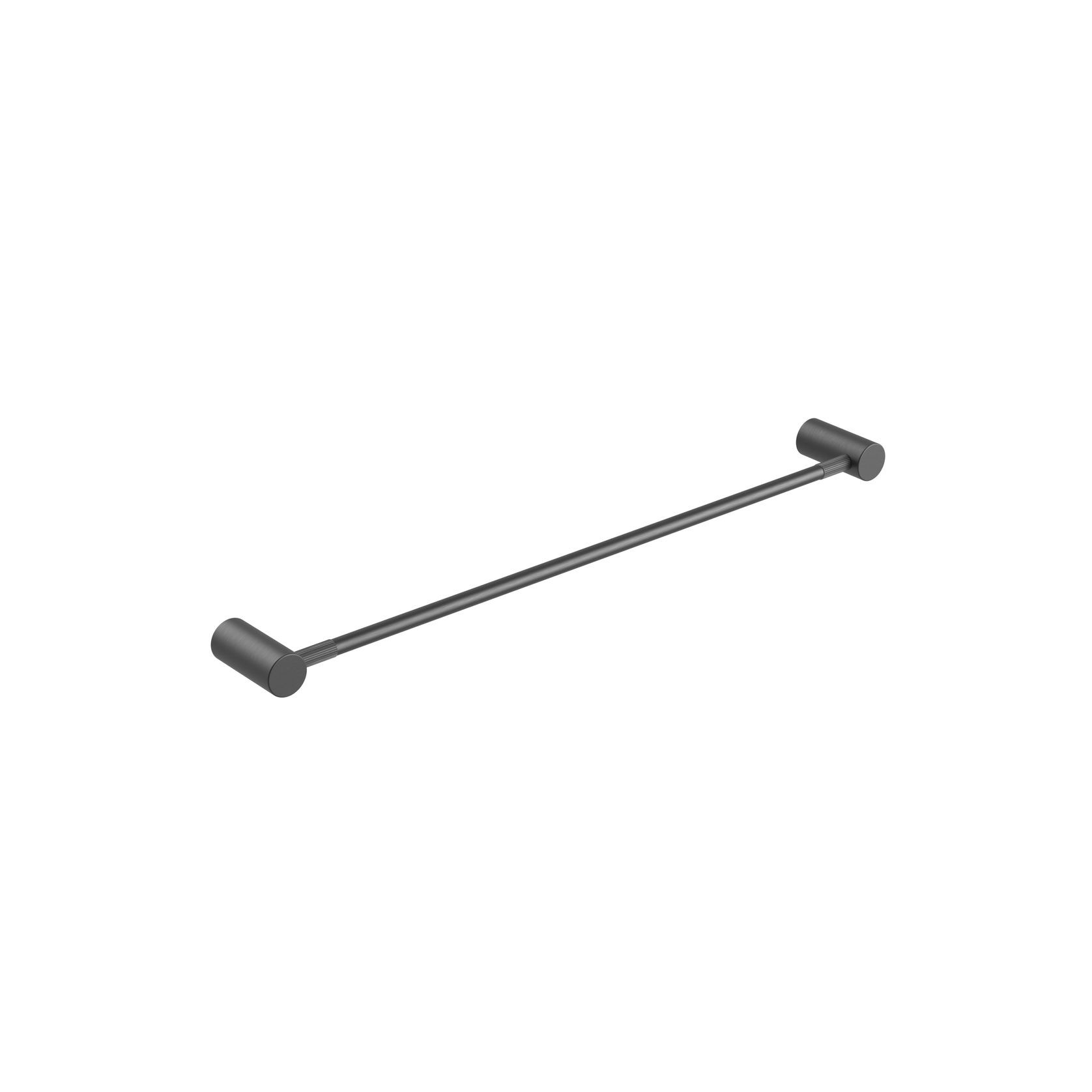 Caddence Single Towel Rail 600mm Gun Metal Grey gallery detail image